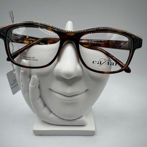 AUTHENTIC DESIGN EYEGLASSES/FRAME BY CAVIAR C BROWN M4504 S53[]16-135